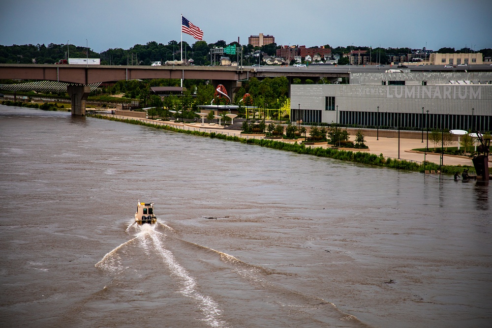 Survey Watercraft in Downtown Omaha