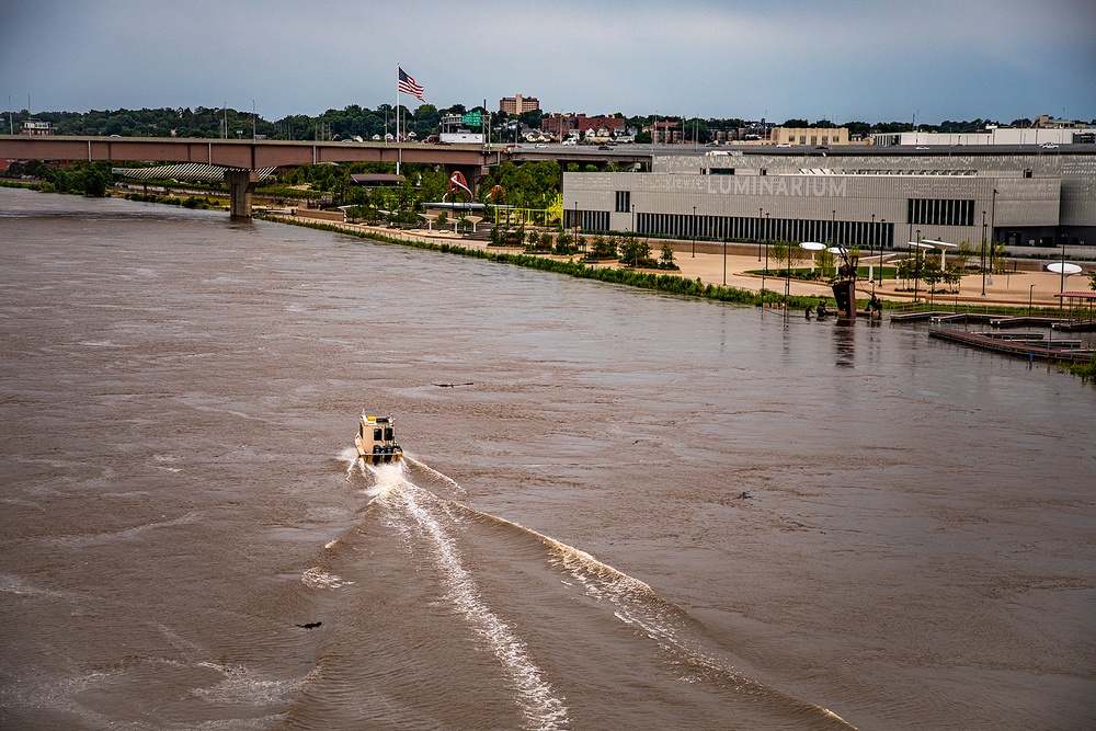 Survey Watercraft in Downtown Omaha