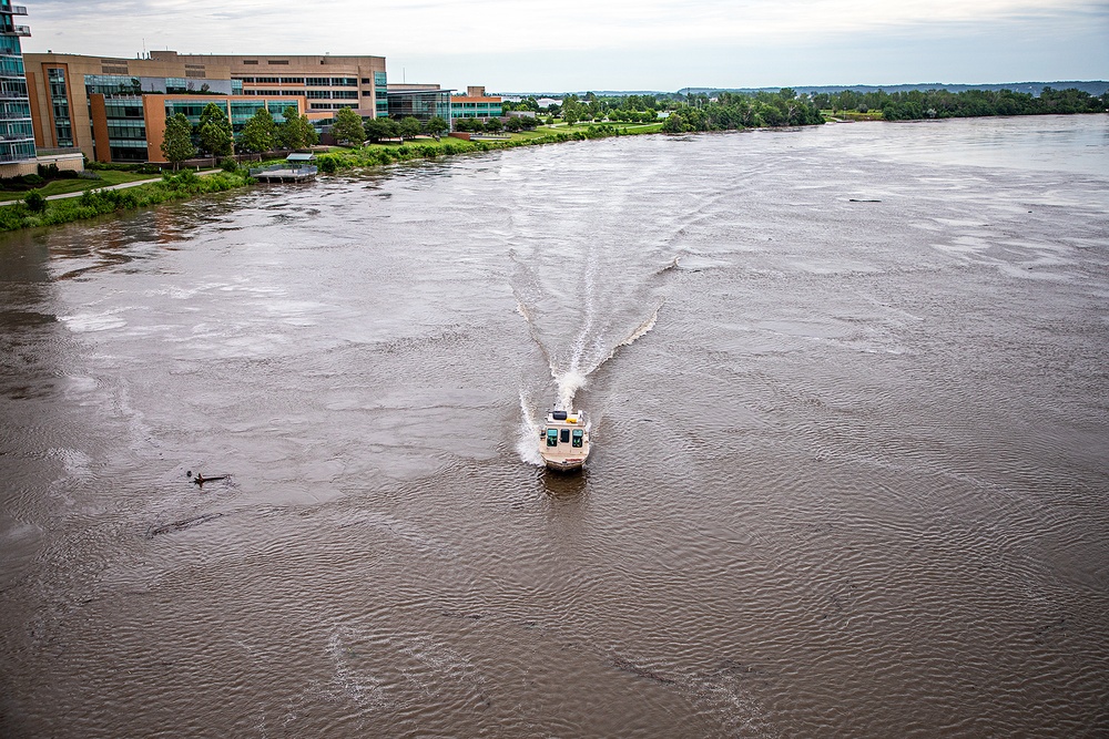 Survey Watercraft in Downtown Omaha