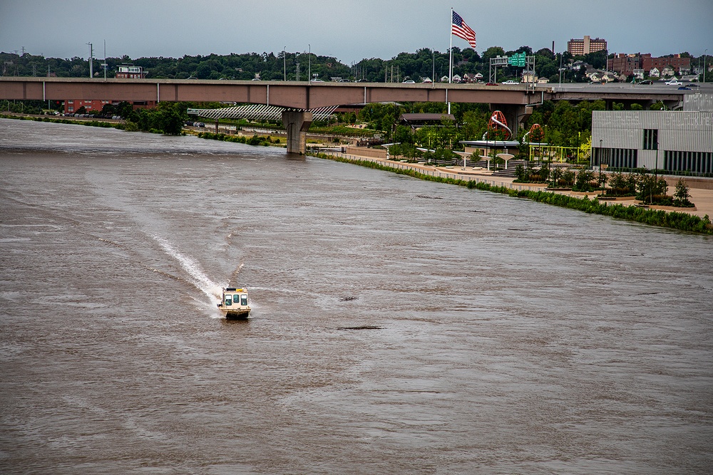 Survey Watercraft in Downtown Omaha