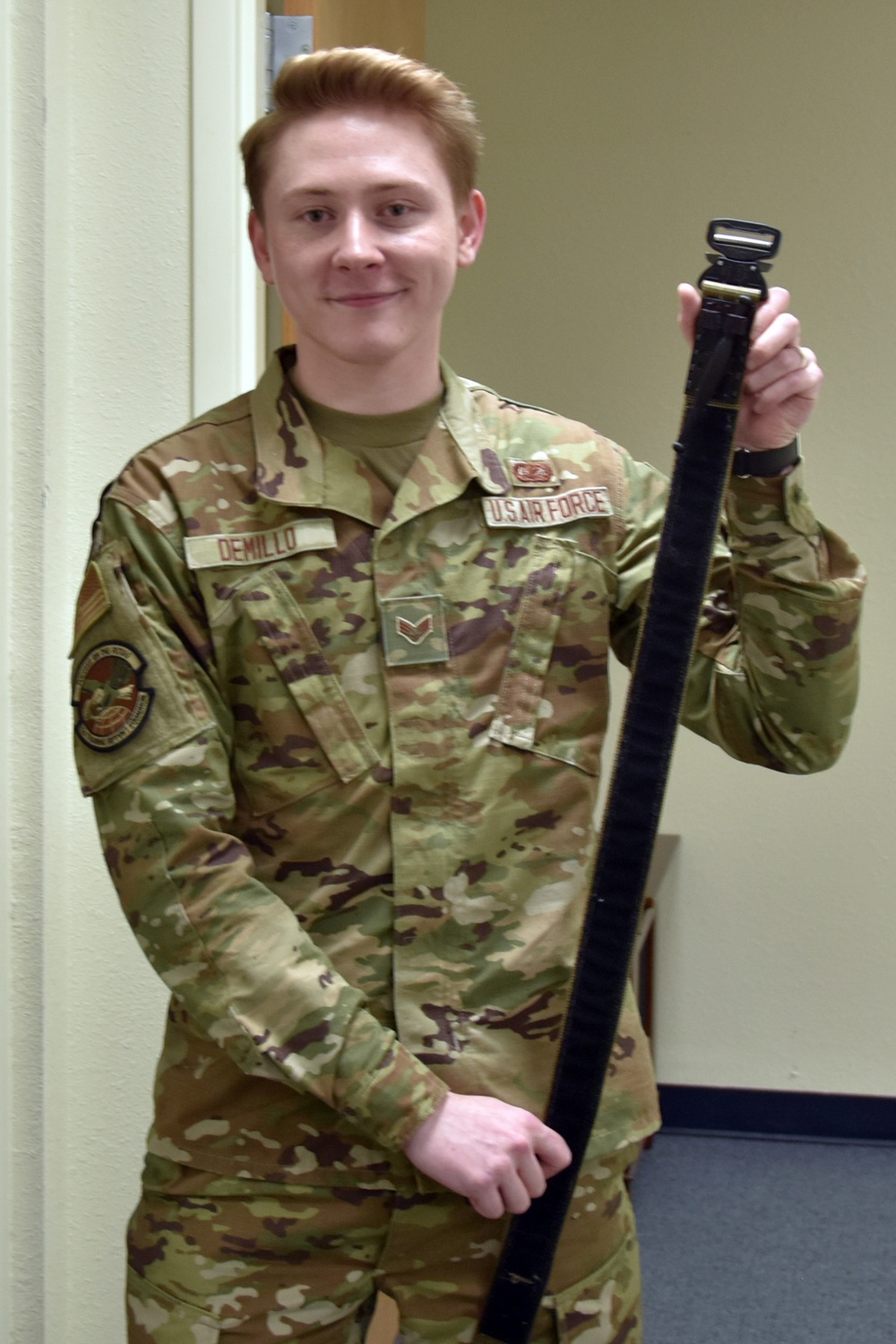 Airman innovator invents tourniquet belt