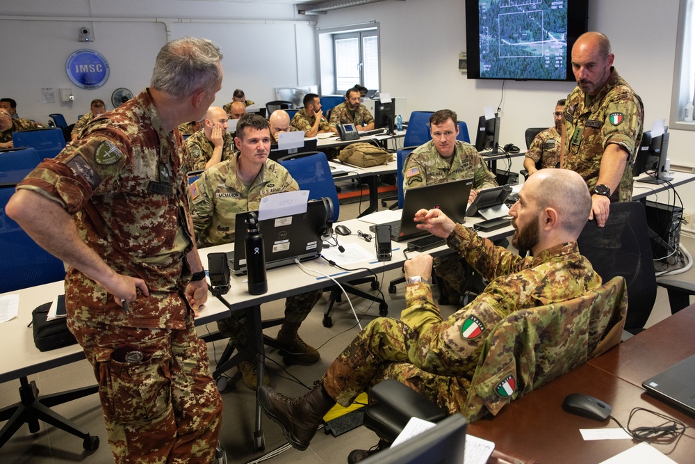 U.S. Army, Italian Army’s Vittorio Veneto Division conducts  staff training exercise