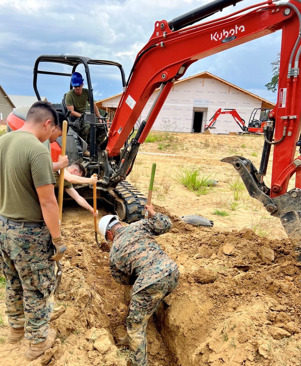 Marines and Soldiers Build Camp For Adults And Children With Special Needs