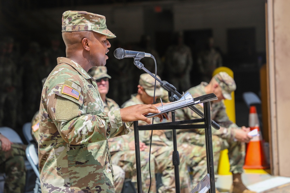 Sustainment Soldiers Host Change of Command