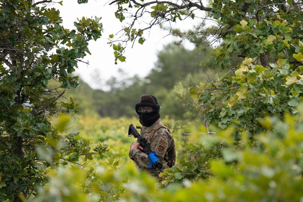 Airmen from the 171st Civil Engineer Squadron and the 177th Civil Engineer Squadron Participate in Piney Devil Land Navigation and Simulated Combat Training