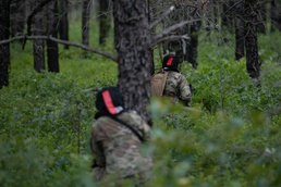 Airmen from the 171st Civil Engineer Squadron and the 177th Civil Engineer Squadron Participate in Piney Devil Land Navigation and Simulated Combat Training