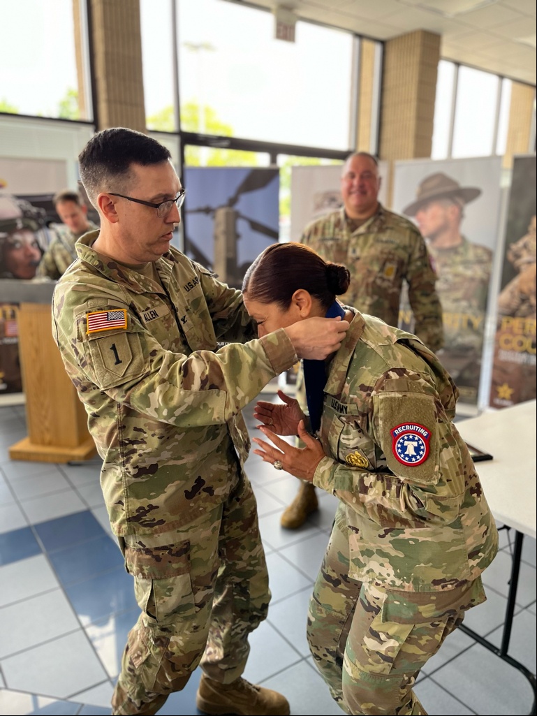 CSM Garcia receives Recruiting Excellence Medallion