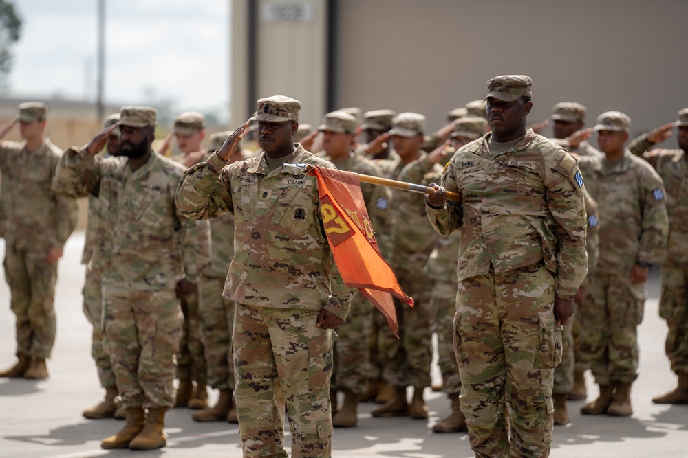 Sustainment Soldiers Host Company Change of Command