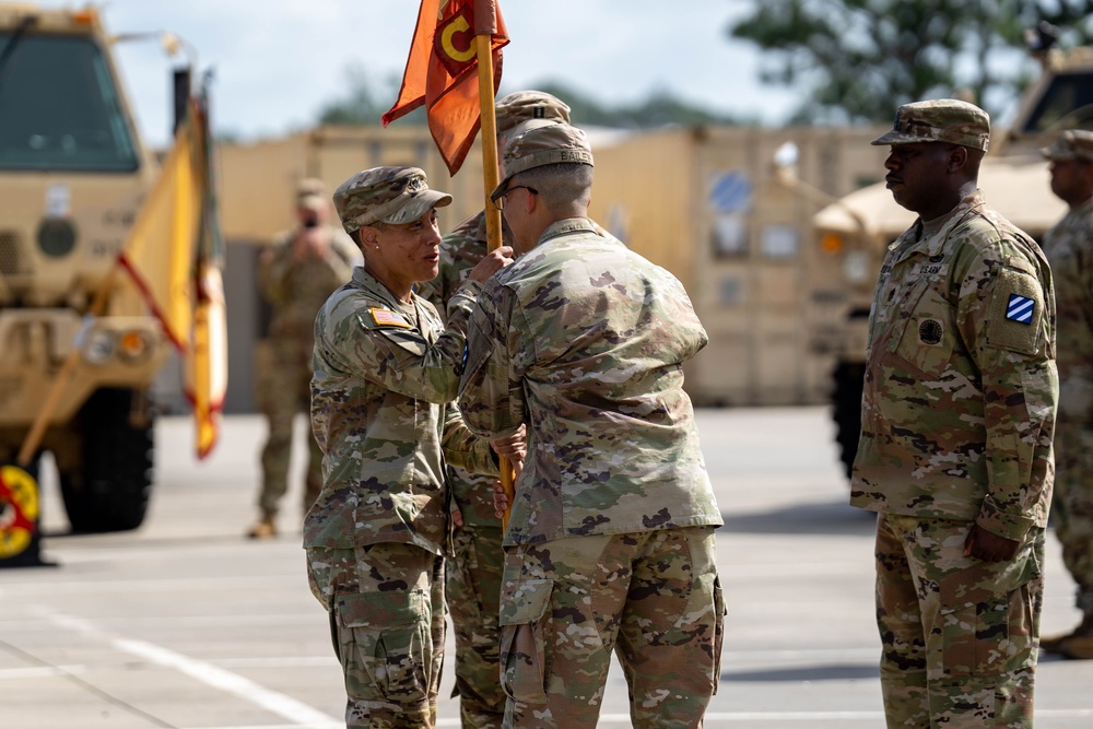 Sustainment Soldiers Host Company Change of Command