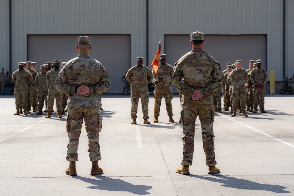 Sustainment Soldiers Host Company Change of Command