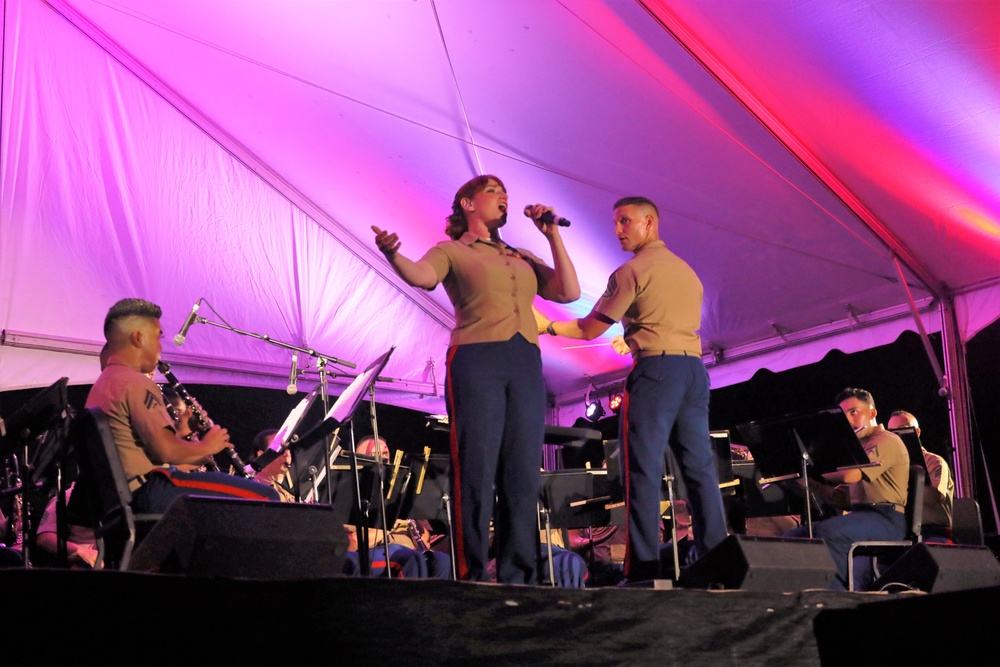 Marine Forces Reserve Band perform at Independence Day celebration.