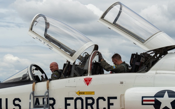 Col. Davidson's "fini" flight as 47th FTW commander