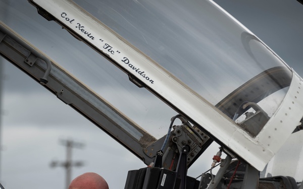 Col. Davidson's "fini" flight as 47th FTW commander