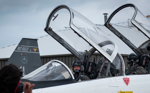 Col. Davidson's "fini" flight as 47th FTW commander