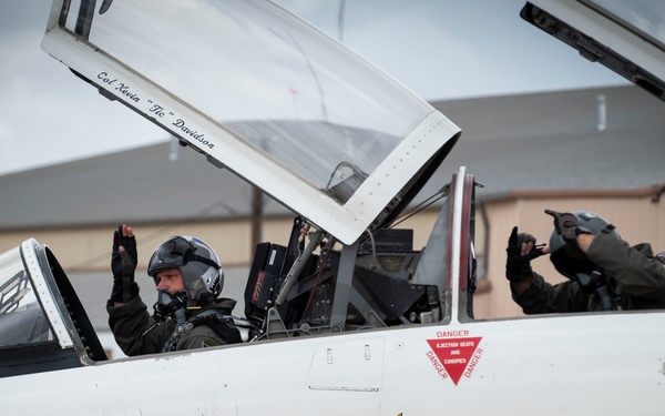 Col. Davidson's "fini" flight as 47th FTW commander