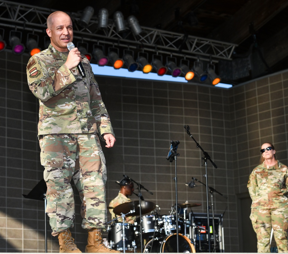 Team Offutt shows appreciation during Independence Day