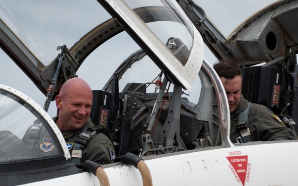 Col. Davidson's "fini" flight as 47th FTW commander