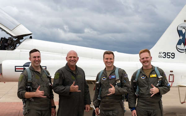 Col. Davidson's "fini" flight as 47th FTW commander