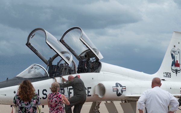 Col. Davidson's "fini" flight as 47th FTW commander