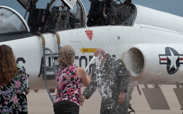Col. Davidson's "fini" flight as 47th FTW commander