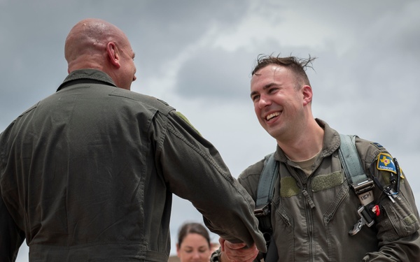 Col. Davidson's "fini" flight as 47th FTW commander