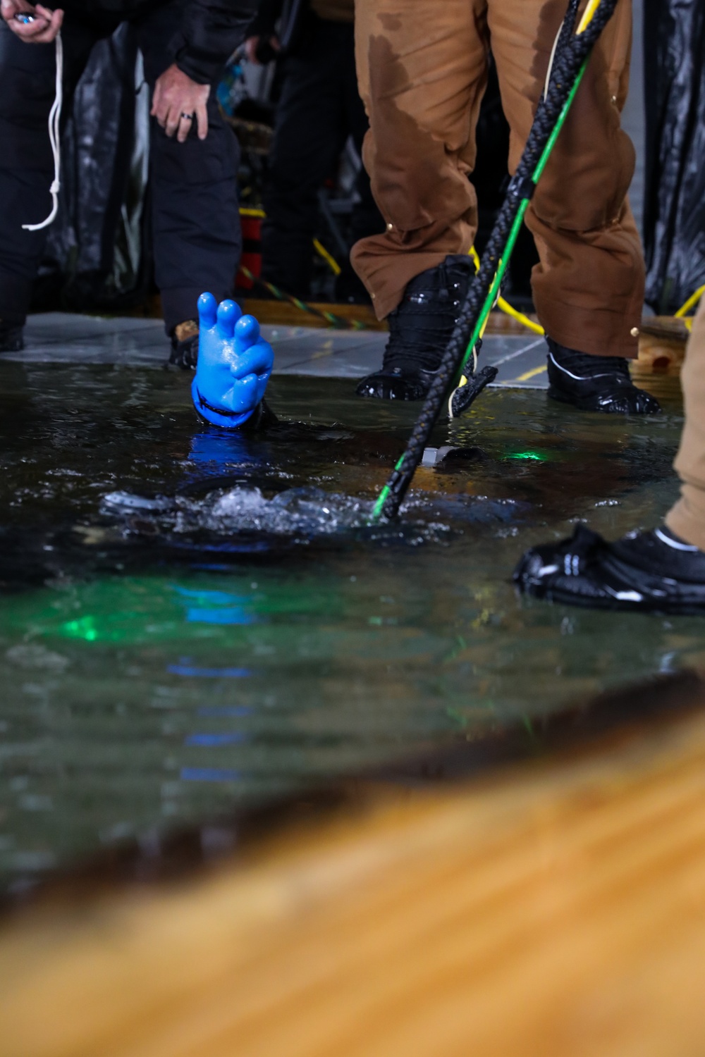 US Navy Divers Complete Ice Dives at Camp Ripley