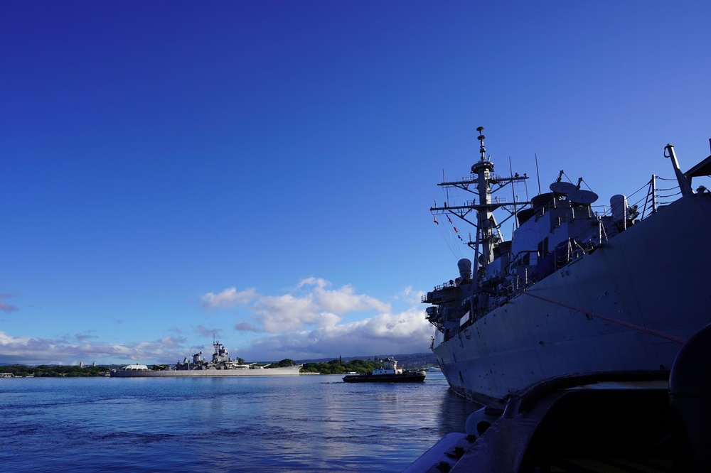 Pearl Harbor Naval Shipyard Welcomes USS Hopper for Drydocking Selected Restricted Availability