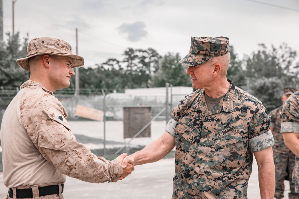 Commandant, Gen. Smith, Visits Camp Lejeune and MCAS New River