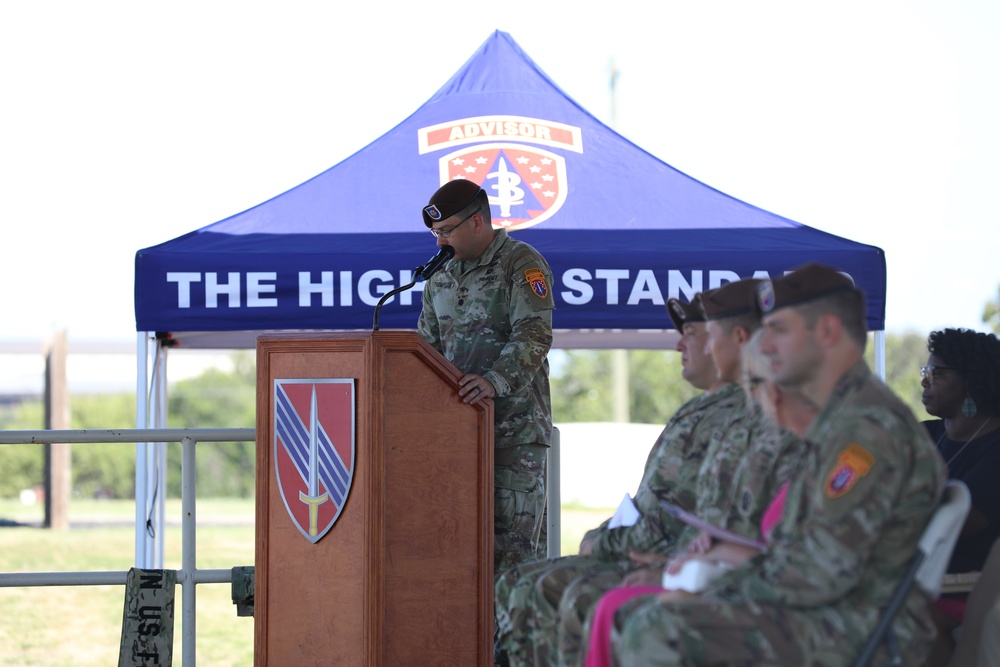 3rd Squadron 3rd Security Force Assistance Brigade Change of Command