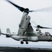 George Washington Conducts CMV-22B Flight Operations