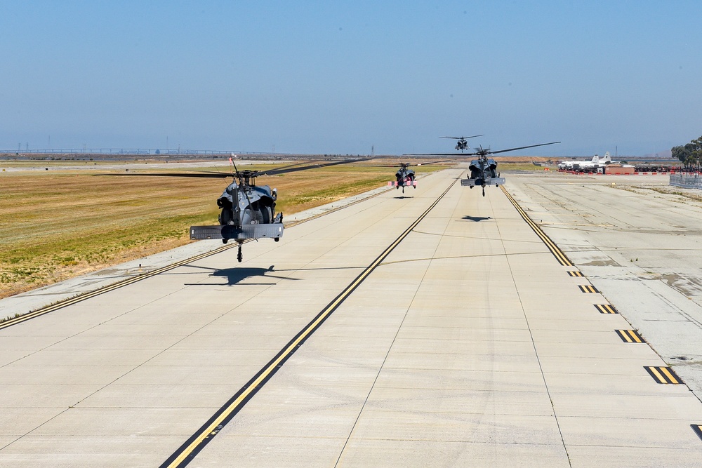 HH-60G Pave Hawk formation flight