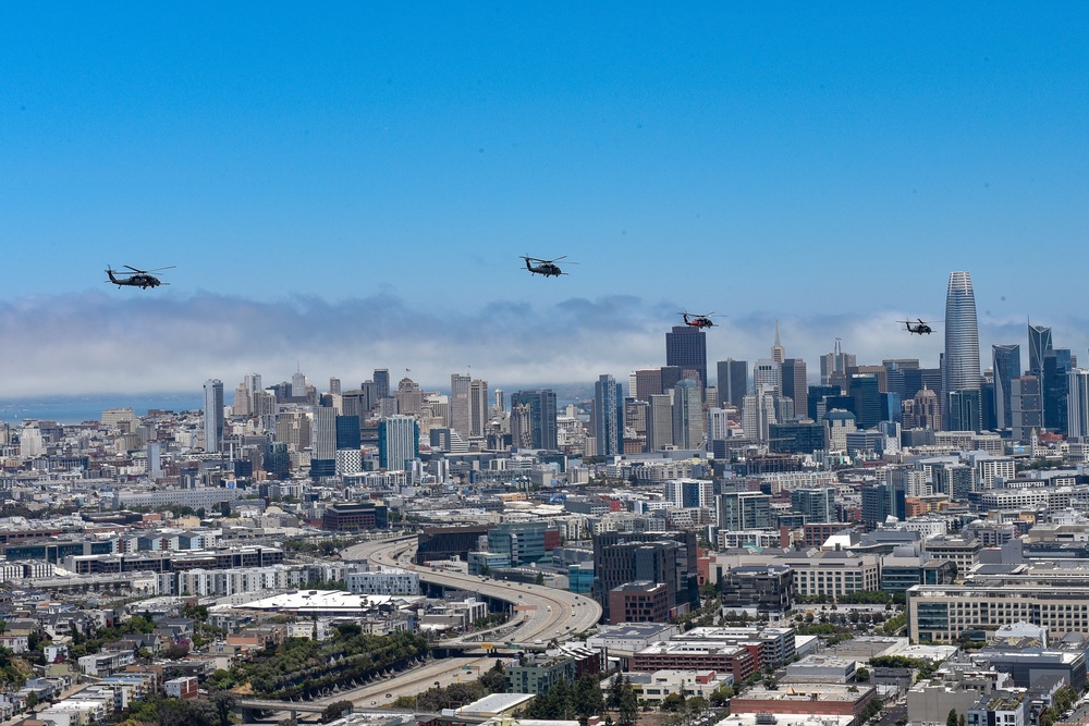 HH-60G Pave Hawk formation flight