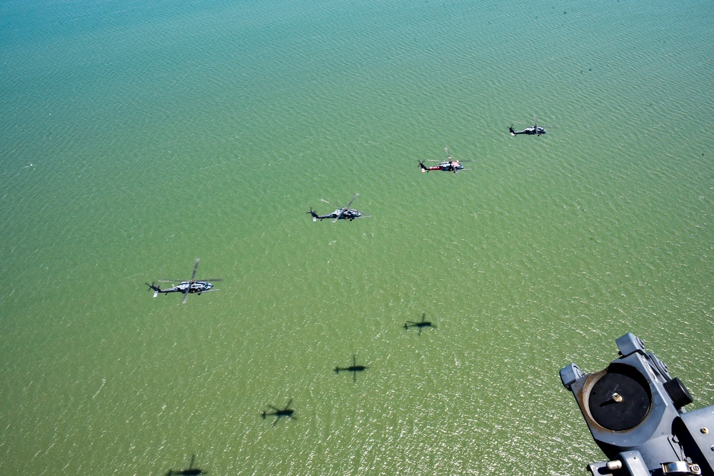 HH-60G Pave Hawk formation flight