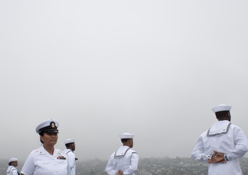 George Washington Sailors Man the Rails