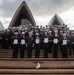Emory S. Land Sailors Reenlist at the Sydney Opera House July 4