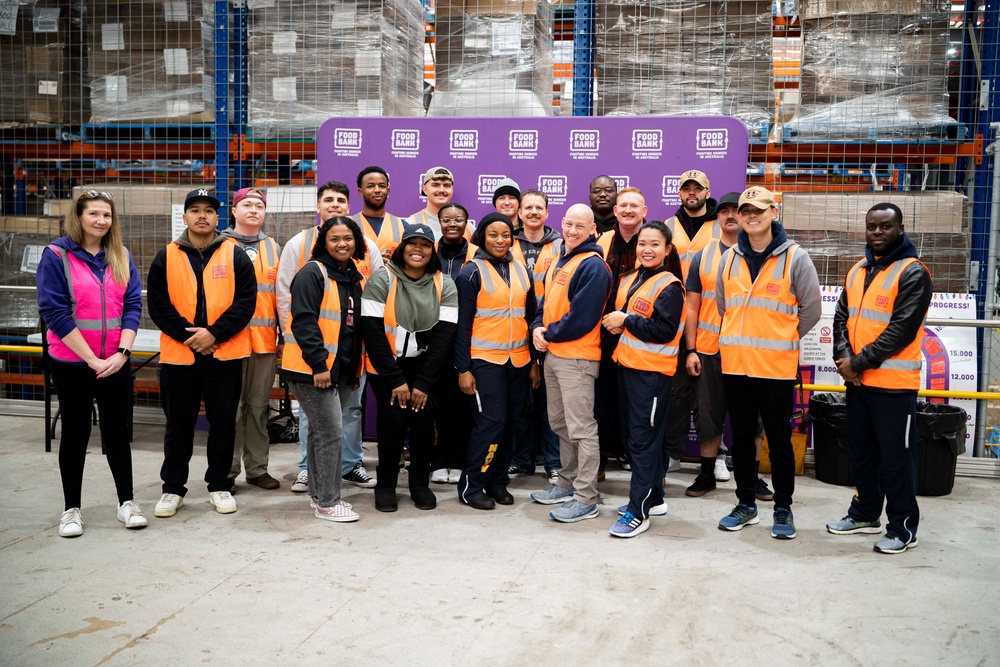 ESL Sailors Volunteer at Foodbank