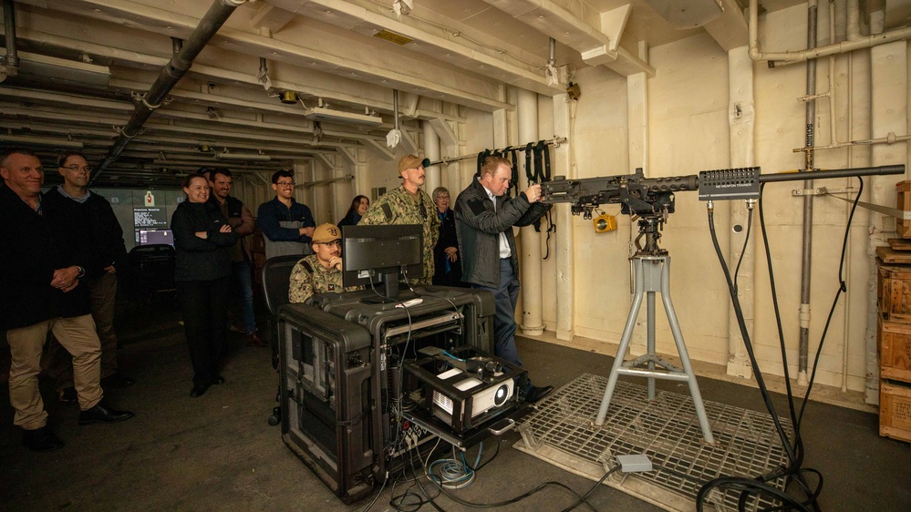 Emory S. Land Hosts Tour in Sydney