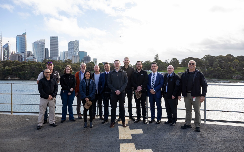 Emory S. Land Hosts Tour in Sydney