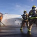 U.S. Marines, Air Force extinguish simulated aircraft fires