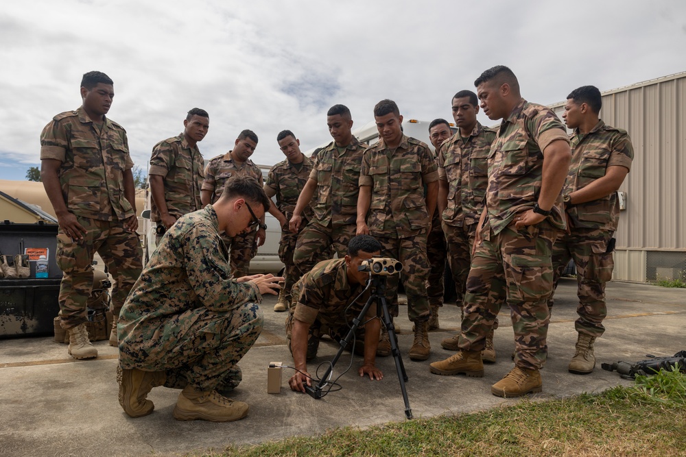 U.S., Royal Tongan Marines conduct virtual fire support training during RIMPAC 2024