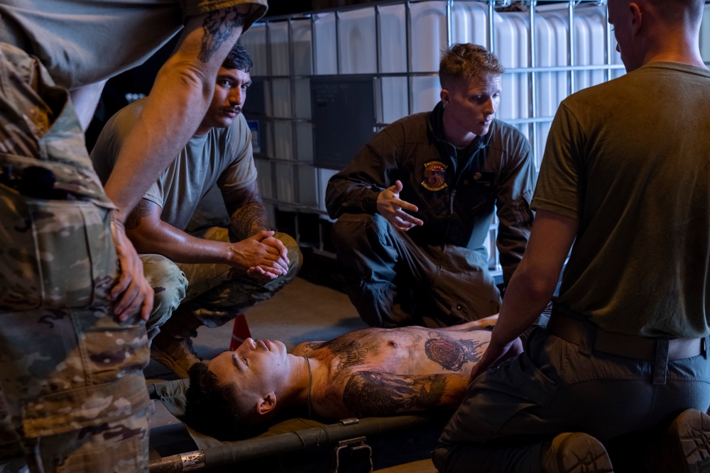 U.S. Marines, Tennessee Air National Guard participate in joint mass casualty training