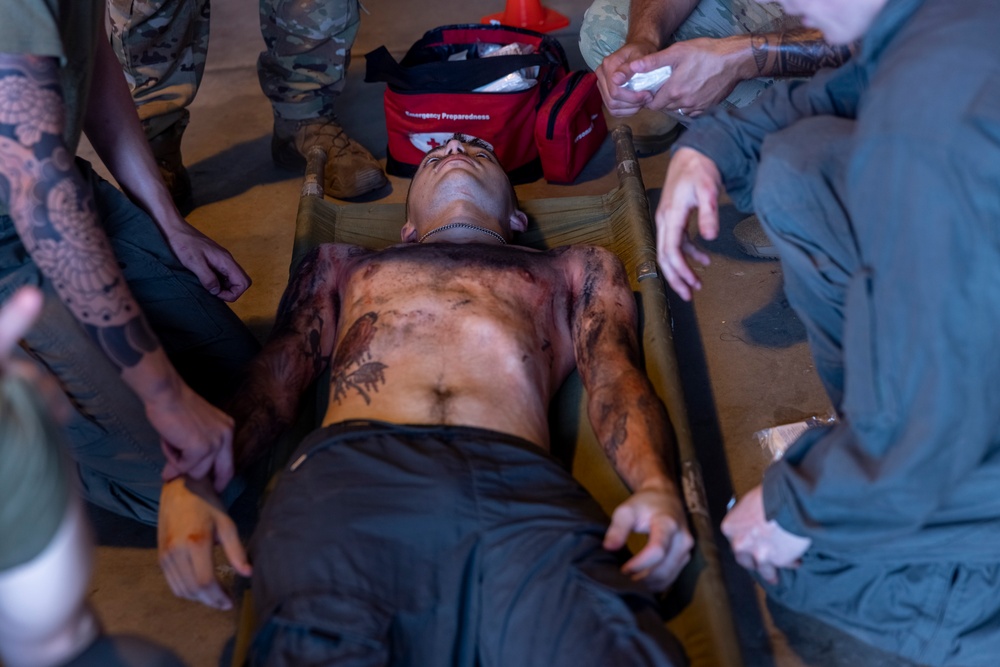 U.S. Marines, Tennessee Air National Guard participate in joint mass casualty training