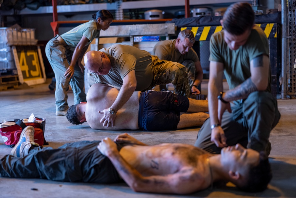 U.S. Marines, Tennessee Air National Guard participate in joint mass casualty training