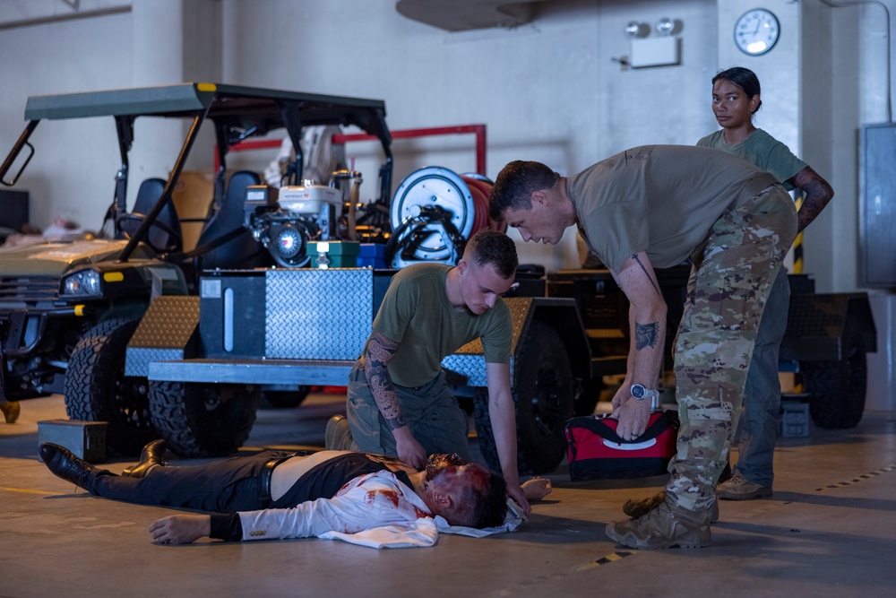 U.S. Marines, Tennessee Air National Guard participate in joint mass casualty training