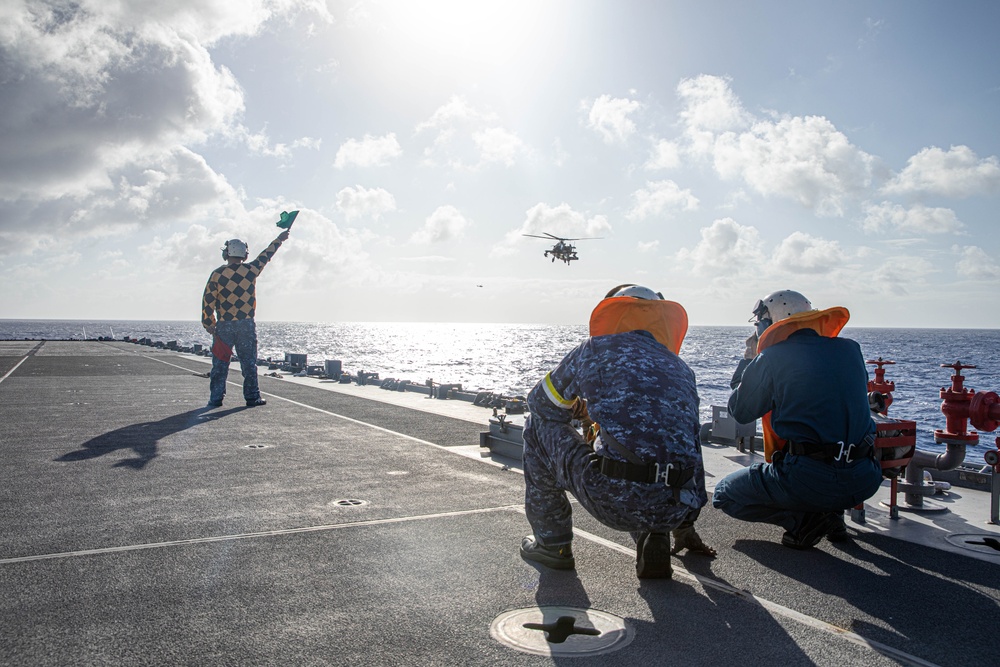 25th Combat Aviation Brigade Deck Landing Qualifications during RIMPAC 2024