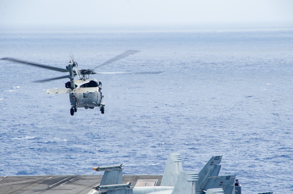 USS Ronald Reagan (CVN 76) conducts flight operations