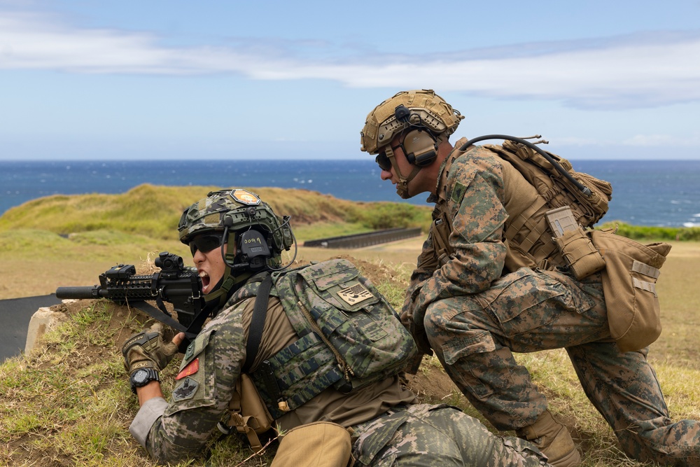 US, ROK, Peruvian Marines conduct fire team attacks during RIMPAC 2024