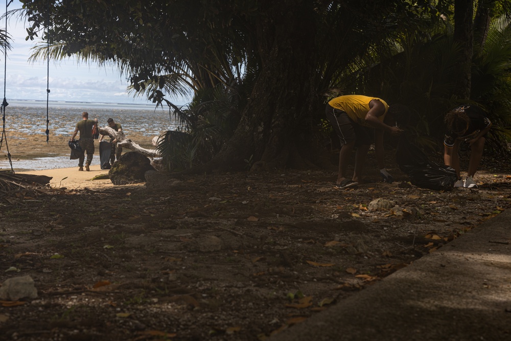Valiant Shield 24: CLB-13 Beach Community Clean Up