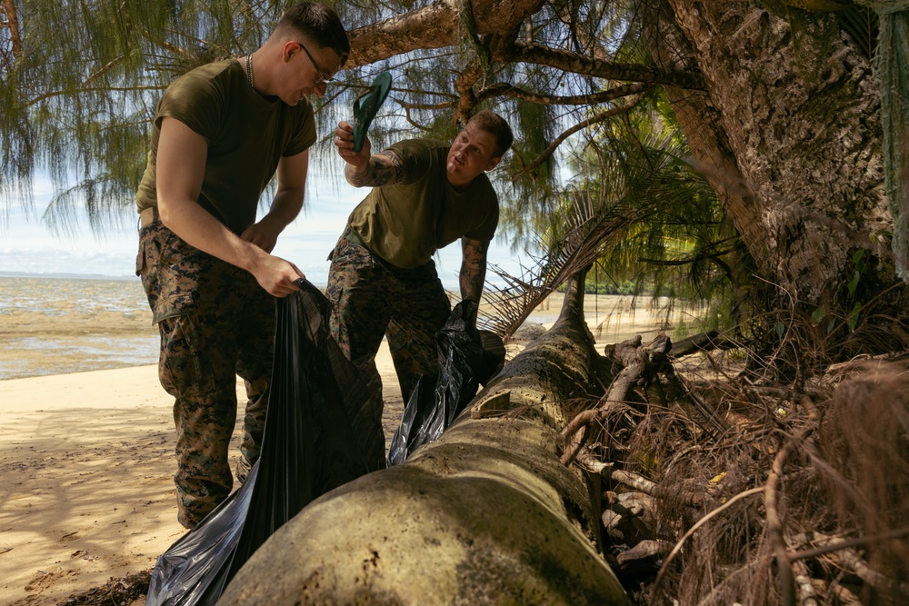 Valiant Shield 24: CLB-13 Beach Community Clean Up