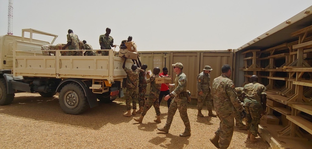 U.S. troops continue support to local community during withdrawal operations